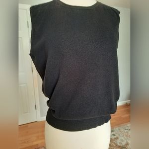 Sleeveless black top